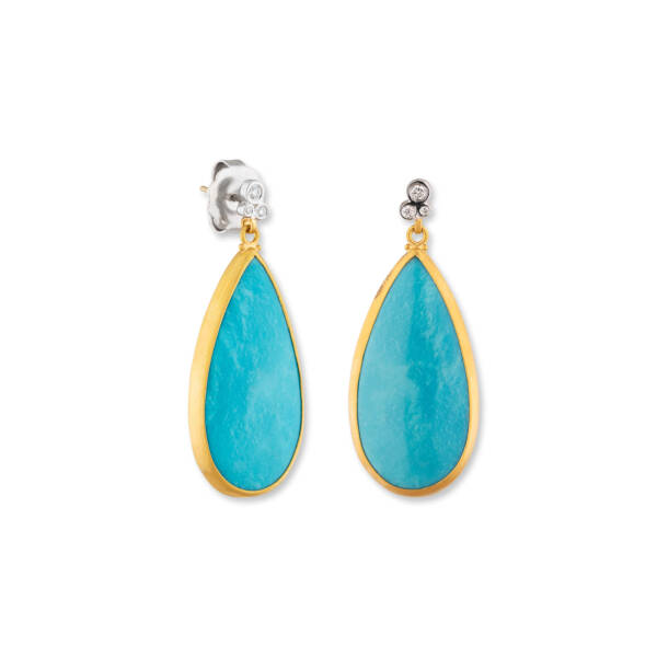MY WORLD LAGOON TQ EARRINGS