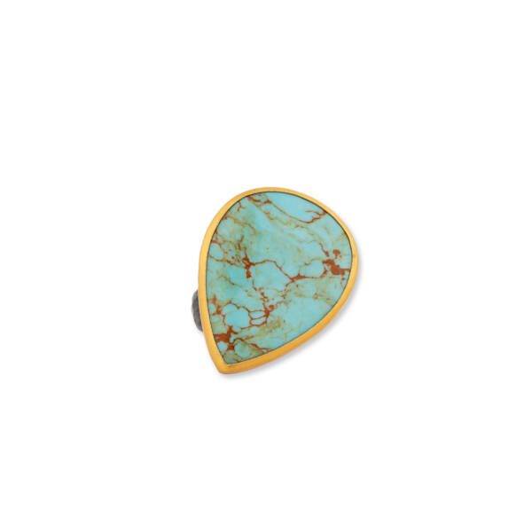 MY WORLD PEAR SHAPE KINGMAN TQ RING - Image 2