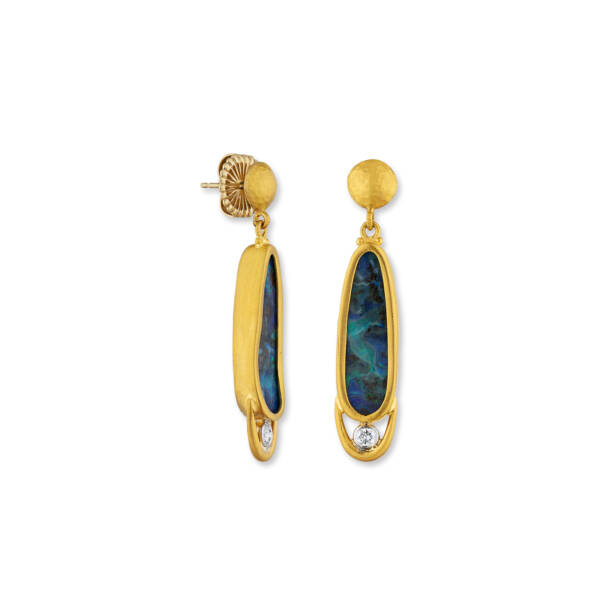 OCEAN MARIA BOULDER OPAL EARRING