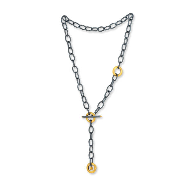 ORION HANDMADE 24K&OX CHAIN NECKLACE 23"