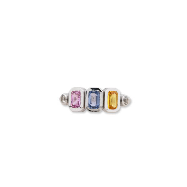 PRIZMIC 'HAPPY' RING,BLU,PINK,YEL - Image 2