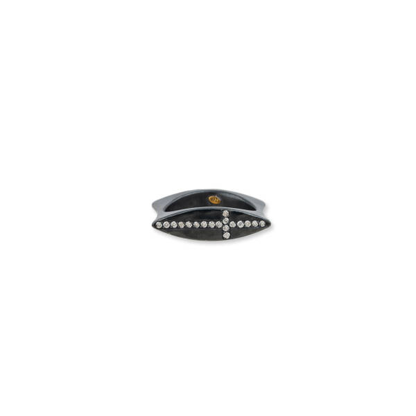 STOCKTON FLIPPER CROSS RING W/DIA