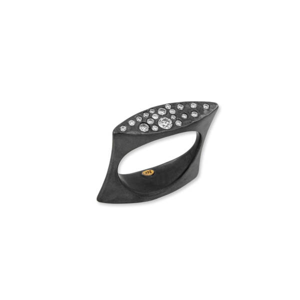 STOCKTON FLIPPER RING W/SPRINKLED DIAMONDS