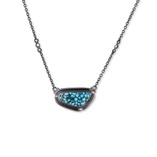 WEB KINGMAN SPIDERWEB TQ NECKLACE