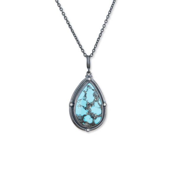WEB KINGMAN SPIDERWEB TQ NECKLACE