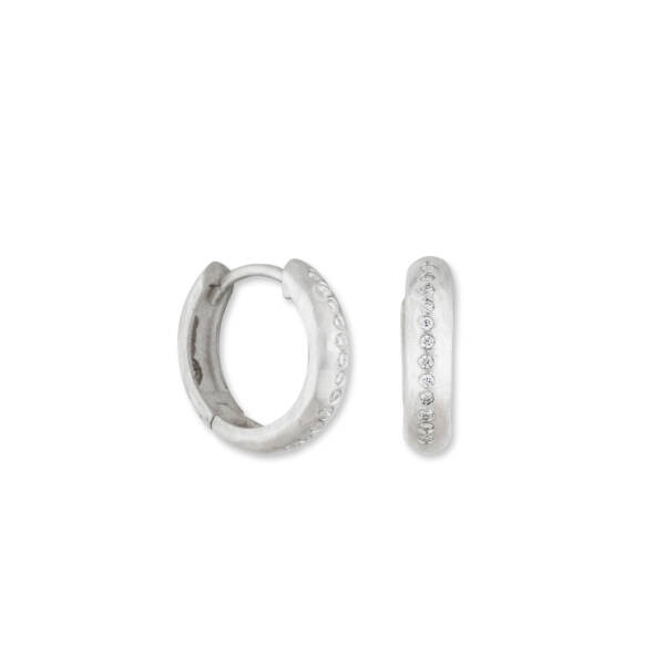 DIANA SEMI- CHUNKY HOOPS W/DIA